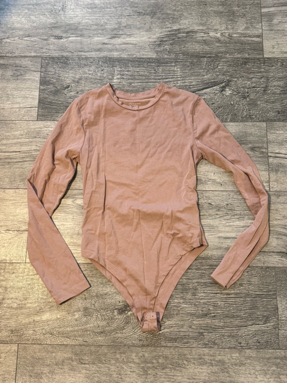 Primark Mauve-Taupe Stretch Long Sleeve Bodysuit